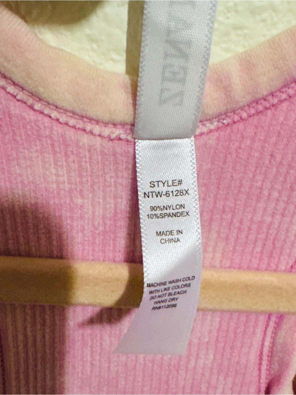 Zenana Outfitters Pink Tie-Dye Ribbed V-Neck Crop Tank - Picture 4 of 4